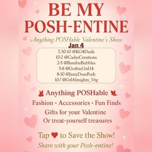 Bambi Is Live- 1/4 Anything Poshable Train Be My Posh-Entine!